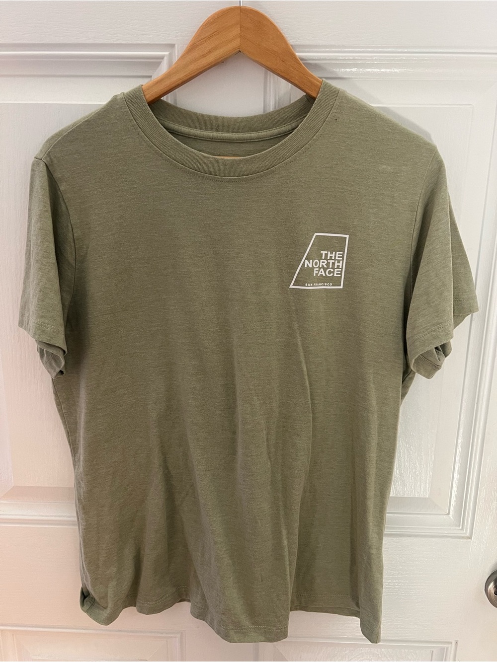 North Face Light Olive Ladies Tee Size XL